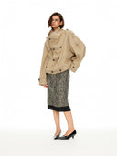 Double-Breasted Napoleon Trench Coat