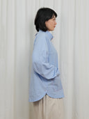 Blue Striped Pullover Shirt