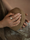 Silver Moonstone Ring