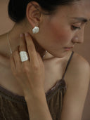 Silver Silken Feather Ring