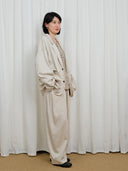 Beige Relaxed Blazer