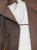 Brown Double-Breasted Coat
