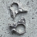 Oxidised sharp whispers ring