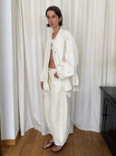 White Tea Balloon Pants