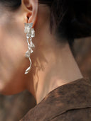 prestashop:1:1007:4514 | White magnolia earrings with jade