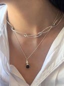 prestashop:1:1941:17586 | Black bell silver necklace