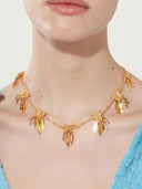 prestashop:1:2044:15724 | Gold multi-cluster tassel butterfly necklace