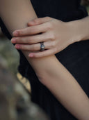 prestashop:1:2193:15381 | Black leaf and pearl ring