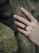 prestashop:1:2193:15384 | Black leaf and pearl ring