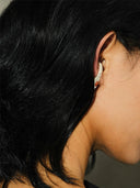 prestashop:1:2206:17833 | Silver and red spike amber earcuff-  small