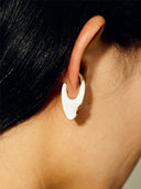 prestashop:1:2206:17837 | Silver and red spike amber earcuff-  small