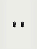 prestashop:1:2209:17850 | Silver and black ebony dome earrings - small