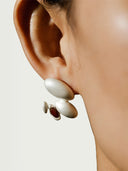 prestashop:1:2210:17861 | Silver and red cirrus amber earrings