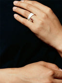 prestashop:1:2213:7187 | Silver and red revolve amber ring