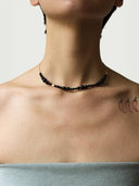 prestashop:1:2222:17906 | Silver and black beaded chain necklace