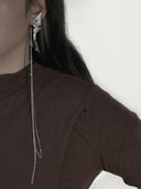 prestashop:1:2237:9099 | Silver male butterfly earring - single