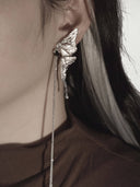 prestashop:1:2237:9101 | Silver male butterfly earring - single