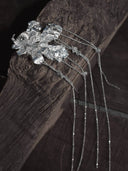 prestashop:1:2239:14176 | Silver flower earring with chain - single