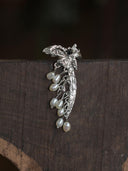 prestashop:1:2241:7480 | Silver butterfly ear clip with beads - single