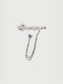 prestashop:1:2253:7657 | Silver crushed flowers clip and earring - set