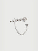 prestashop:1:2253:7658 | Silver crushed flowers clip and earring - set
