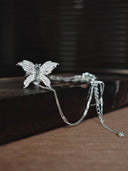 prestashop:1:2257:14996 | Silver butterfly knitted ring and bracelet - set