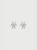prestashop:1:2295:15761 | Silver dangling fringe butterfly earrings