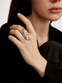 prestashop:1:2455:8380 | Silver Toss Sleeve Concept Ring
