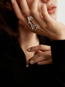 prestashop:1:2455:8384 | Silver Toss Sleeve Concept Ring