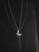 prestashop:1:2469:14837 | Silver Single White Butterfly Necklace