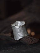 prestashop:1:2471:14865 | Silver irregular wide ring