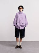 prestashop:1:2740:19873 | Purple high-neck dolman sleeve blouse