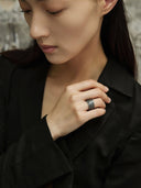 prestashop:1:2780:14603 | Black bamboo-shaped ring