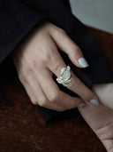 prestashop:1:2797:15435 | Silver leaf flow ring