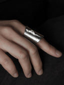 prestashop:1:2803:9619 | Silver ocean shadow wide ring