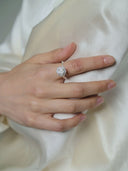 prestashop:1:2814:19381 | White coneflower silver ring