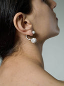 prestashop:1:2815:19387 | White coneflower pendant earrings