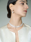prestashop:1:2815:19388 | White coneflower pendant earrings