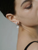 prestashop:1:2815:19390 | White coneflower pendant earrings