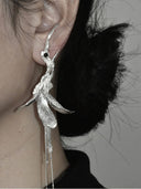 prestashop:1:2840:14845 | Silver dragon and knotted flower earring - single