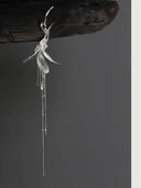 prestashop:1:2840:14848 | Silver dragon and knotted flower earring - single