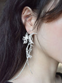 prestashop:1:2846:9881 | Silver moon orchid earring - single