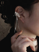 prestashop:1:2849:9888 | Silver listening lotus earclip