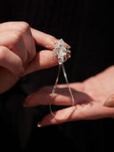 prestashop:1:2849:9892 | Silver listening lotus earclip