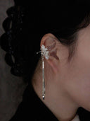 prestashop:1:2849:9893 | Silver listening lotus earclip