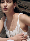 prestashop:1:2860:9771 | Silver Pleated Shell Necklace