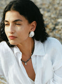 prestashop:1:2867:9846 | White Abstract Shell Earrings