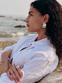 prestashop:1:2867:9847 | White Abstract Shell Earrings