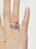 prestashop:1:2913:15802 | Mini Flocked Bear Layers Pearl Ring