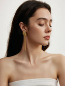prestashop:1:2982:18116 | Gold Rain Metal Tassel Earrings
